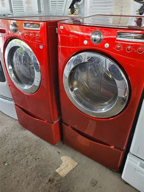 Electrolux was the first washer to offer a fast cycle as well. Red lg or Electrolux washer and dryer sets $680 a pair for ...