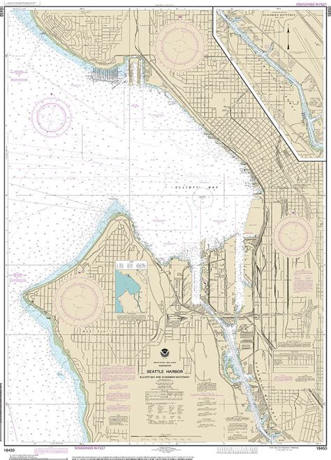 Nautical Chart 18450 Seattle Harbor Elliott Bay Duwamish Waterway
