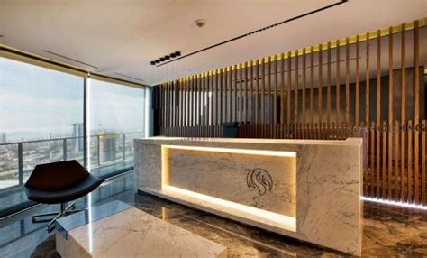 Calacatta Lucina Temmer Marble Lobby Design Tasarım Iç Mekanlar