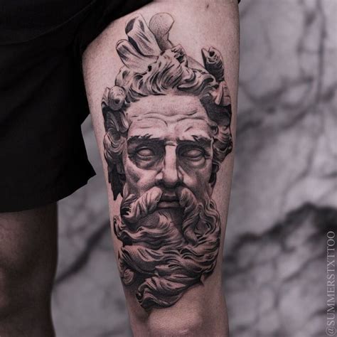 Poseidon Sculpture Poseidon Tattoo Tatuagem Deusa Grega Tatuagem De