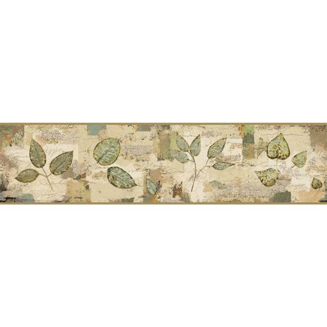 York Wallcoverings Border Portfolio Ii Pressed Leaves 15 X 6 Floral