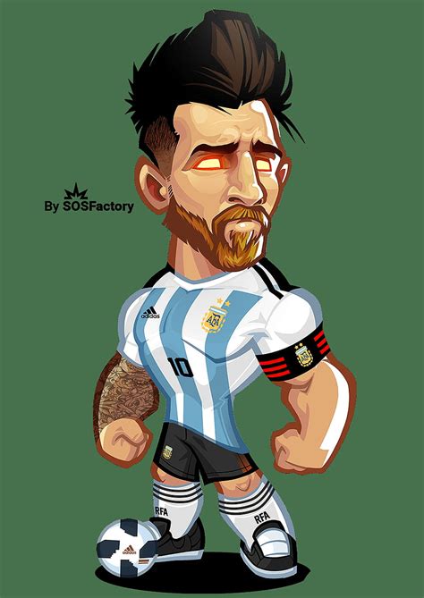 1366x768px 720p Free Download Lionel Messi Drawing Messi Cartoon Hd