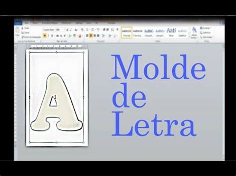 En cada letra aparecen diferentes modelos de moldes de letras. Como fazer Moldes de Letra no Word - YouTube