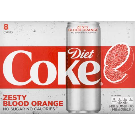 Diet Coke Zesty Blood Orange 12 Fl Oz Instacart