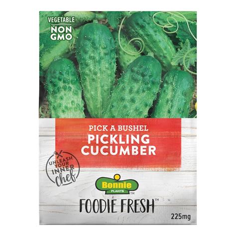 Bonnie Plants Foodie Fresh 225 Mg Pickling Cucumber Seed Packet At