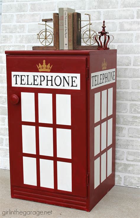 London Phone Booth Cabinet Makeover Girl In The Garage