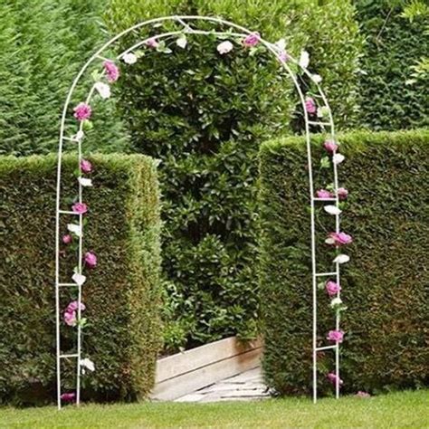 235cm White Metal Decorative Arch For Garden Wedding Prom