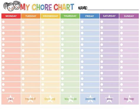 Chore Chart Reward System