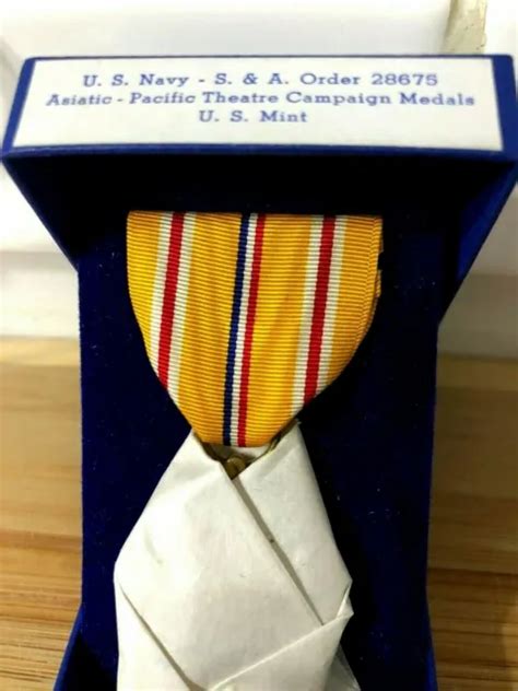 Ww U S Navy Asiatic Pacific Campaign Medal Box U S Mint Scarce Usn Usmc Picclick