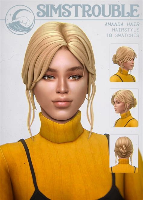 Amanda Hair At Simstrouble Sims 4 Updates