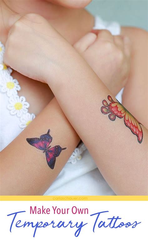 How To Make Your Own Temporary Tattoos Diy Temporary Tattoos Make Temporary Tattoo Fake
