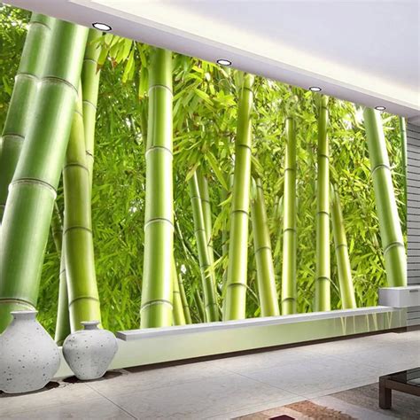 Latest High Quality Bamboo Wall Paper Oriental Style Environment