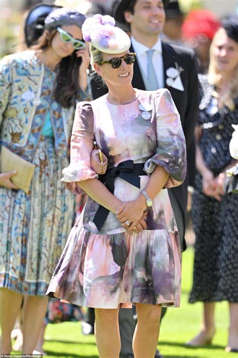 Zara Tindall Greets Her Royal Relatives With Pecks On The Cheek At