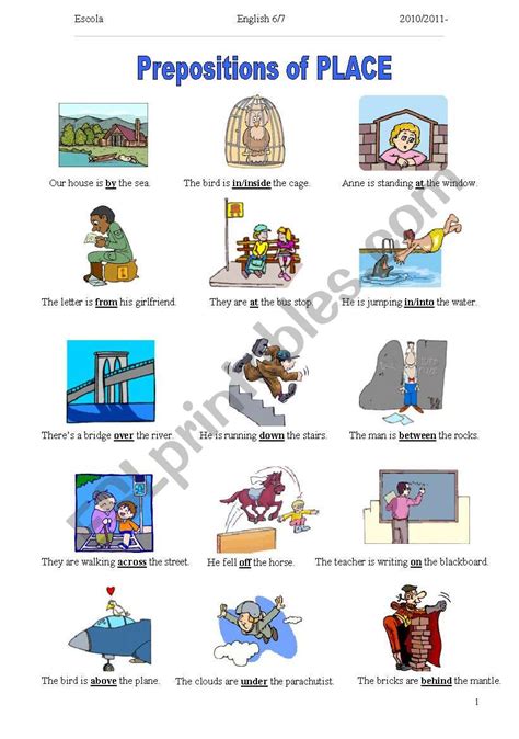 Prepositions Worksheets In Preposition Worksheets Prepositions Sexiz Pix Sexiz Pix