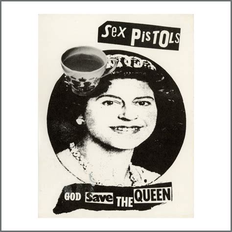 B38594 Sex Pistols 1977 God Save The Queen Promotional Flyer Uk Tracks