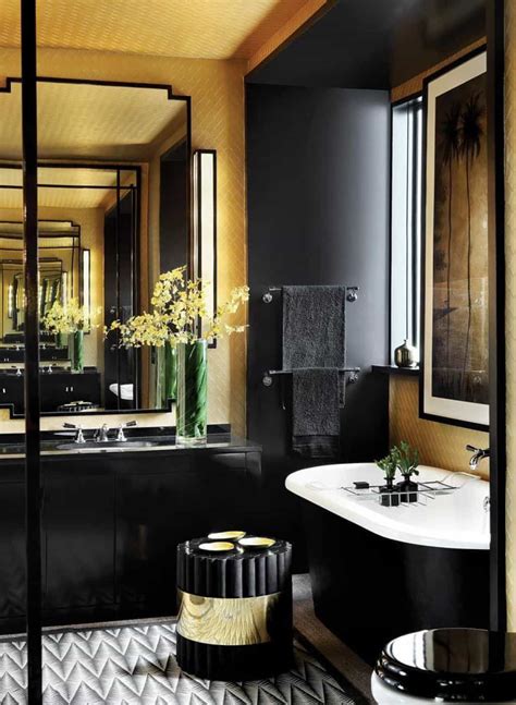 Image Result For Art Deco Bathroom Gold Bathroom Decor Black And