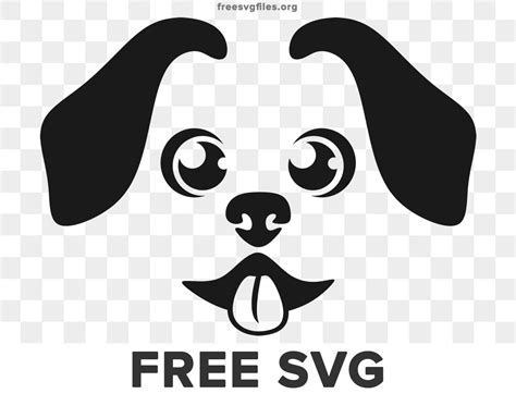 Cute Dog Face Svg Cut Files For Cricut And Silhouette