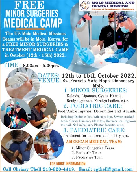 Upcoming Medical Missions Trip To Kenya 12th To 15th October 2022