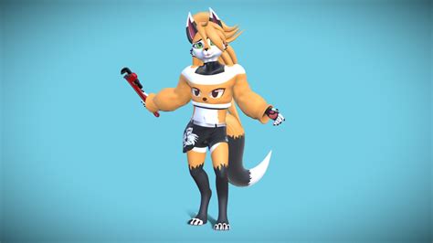 Bonfire Fox Revamped Vrchat And Vrm Ready Download Free 3d Model By