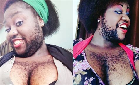Mulher mais peluda da Nigéria posta fotos para provar que é atraente