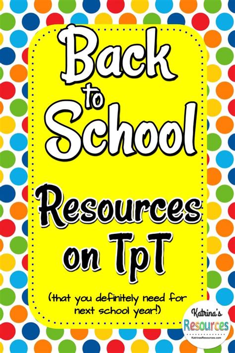 Back To School Resources You Need For Next Year