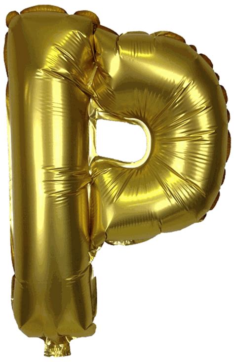 (except some countries and apo/fpo) 2. 16" Foil Mylar Balloon Gold Letter P