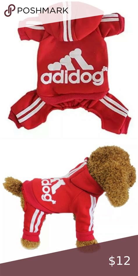 Adidog Cute Fleece Dog Hoodie Sweatshirt Size Xs In 2020 Sweatshirts