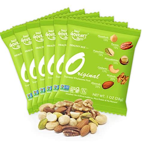 Daily Gourmet Nuts Unsalted Mixed Nuts Snack Packsindividually