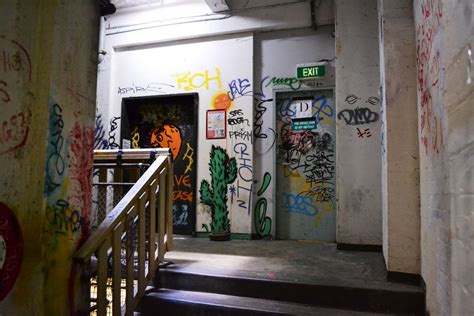 There's different things going on and you'll be lucky if you find a night to go on! Acid Midget: Hibernian House graffiti