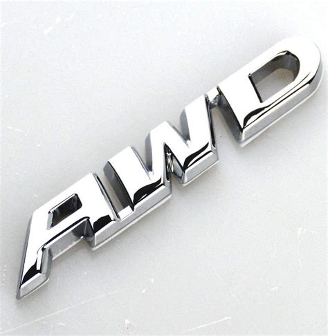 Awd Emblem 3d Metal Tailgate Side Sticker Badge Replacement For 4x4