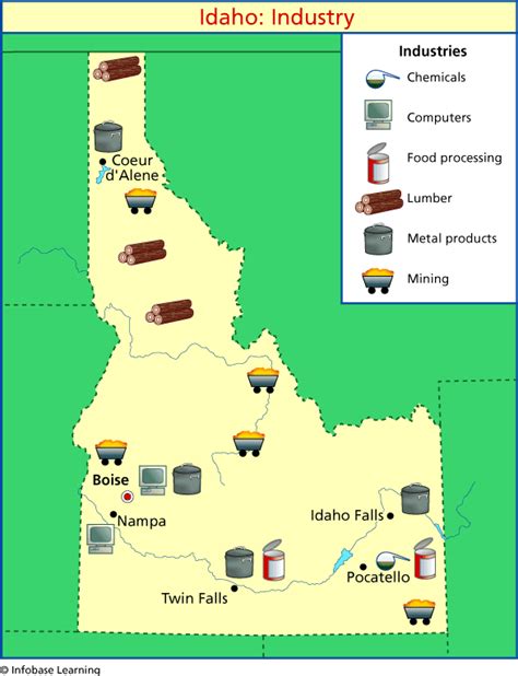 Image Result For Idaho Industry Map Idaho Nampa Idaho Twin Falls