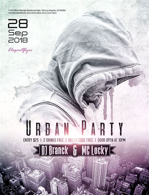 Urban Party Free Flyer Psd Template Psdflyer