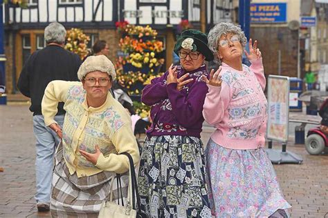 Dancing Grannies Hip In Square Express And Star