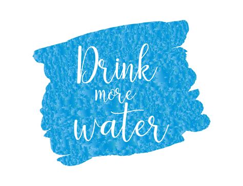 Lettering Phrases Drink More Water Typography Slogan Healthy