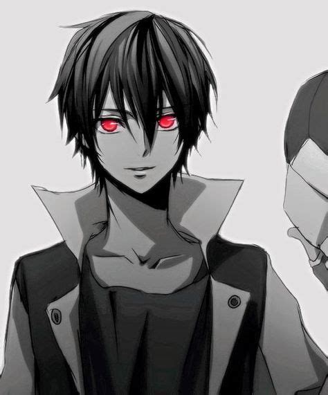 New Hair Black Anime Boy Red Eyes Ideas Anime Masculino Dibujar Ojos