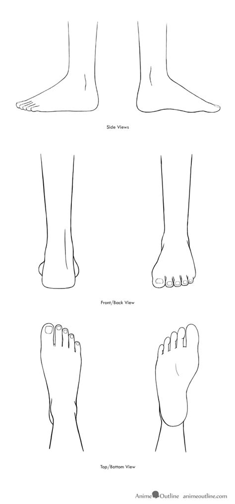 How To Draw Anime Feet Step By Step