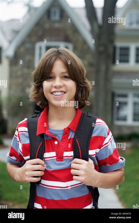 Portrait Of Schoolboy 12 13 Stock Photo Alamy