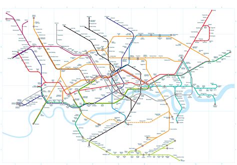 A More Realistic Geographical Tube Map London Tube Map London