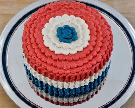 If it's time to say 'happy birthday' send a delicious cookie basket or cake that they are sure to enjoy. Beki Cook's Cake Blog: Red, White and Blue Cake - [Banana ...
