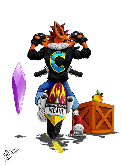 Crash Bandicoot Motorbike Art By Me Rcrashbandicoot