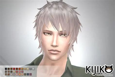 Sims 4 Hairs ~ Kijiko Sims Shaggy Short Hairstyle For Him