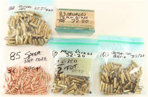 Lot Of 32 20 Brass And Bullets