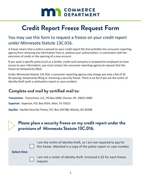 Sample Credit Report Request Letter