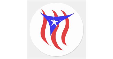 Puerto Rican Flag Classic Round Sticker