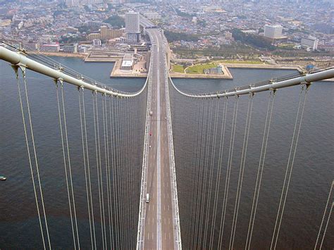 Akashi dwarfs the golden gate bridge. Akashi Kaikyo Bridge - Halal In Japan