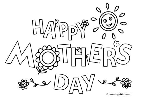 Happy Mothers Day Coloring Pages 2021 Free Printable Mothers Day