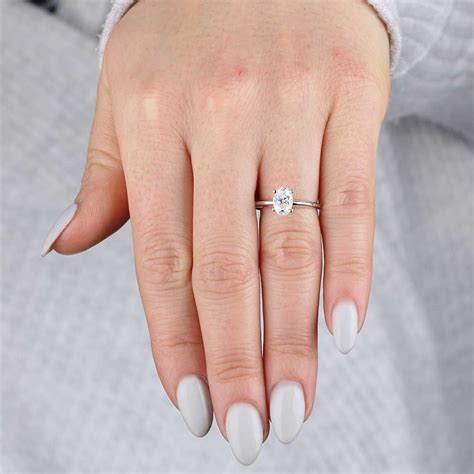 1 Carat Diamond Ring Oval Diamond