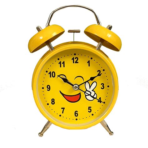 Smiley Emoji Yellow Trin Trin Table Alarm Clock Buy Alarm Clocks