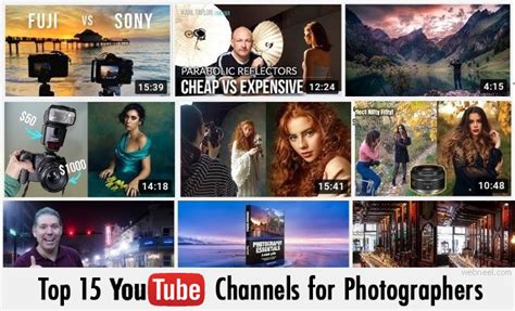 Top 15 Youtube Channels For Photographers Photography Tutorial