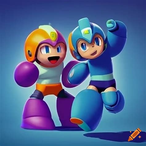 Art Of Pacman And Mega Man On Craiyon